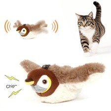 Interactive Chirping Bird Cat