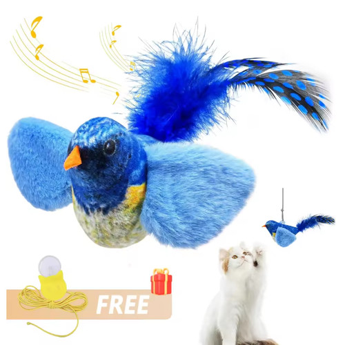 Interactive bird cat toy - interactive,