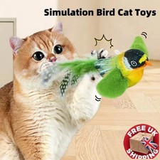 Interactive Hanging Bird Cat