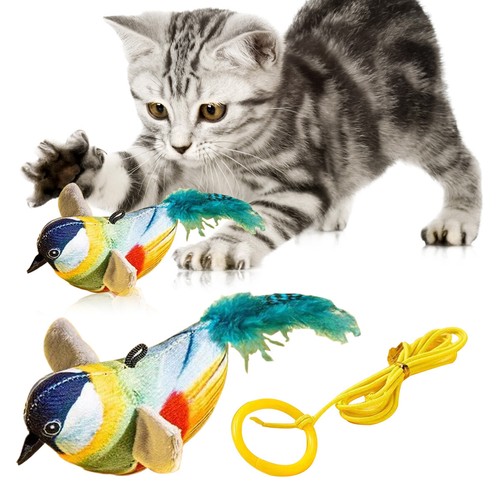 Cat toys hanging bird vivid - toys, bird,vivid