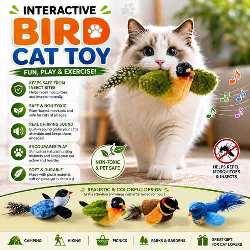 Indoor interactive birds toy - indoor,