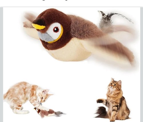 Flappy bird cat toy - bird, chirping