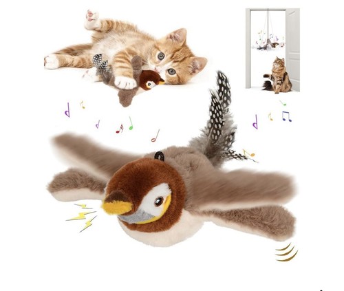 Interactive chirping bird cat - bird,