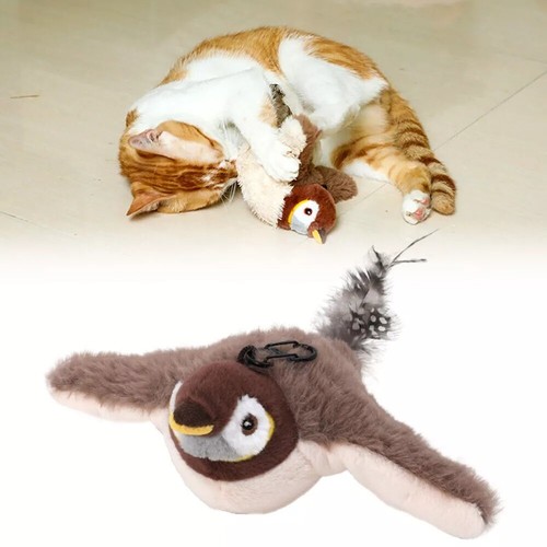 Flapping bird sparrow cat toy - bird,
