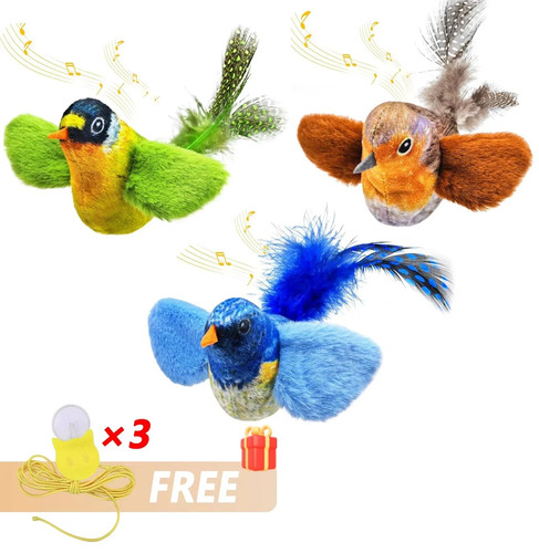 Interactive hanging bird cat - interactive,