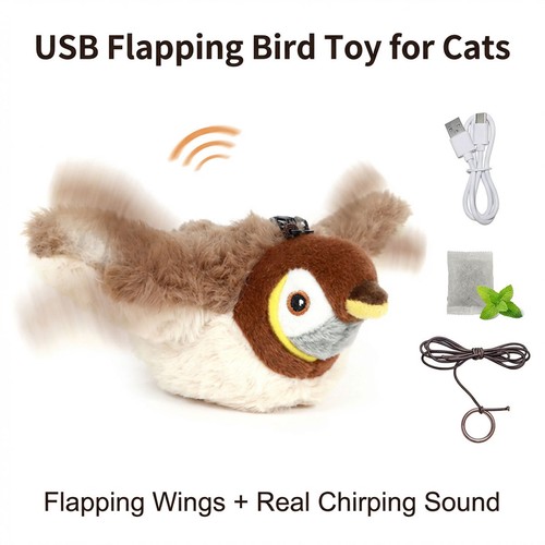 Interactive cat toy flapping - interactive,
