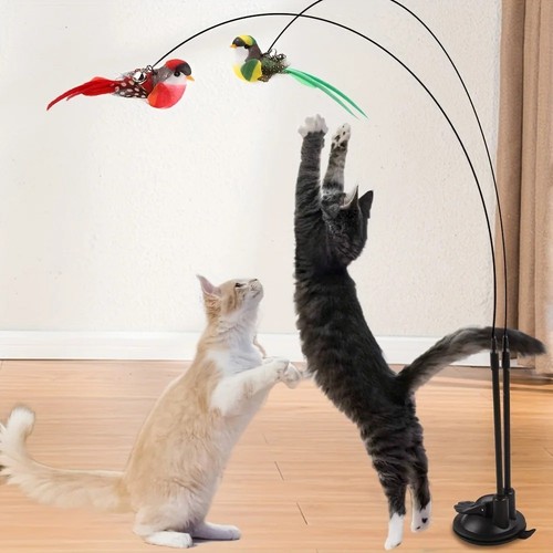 Cat teaser wand toy with - cat,