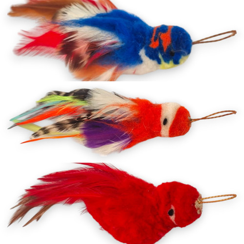 Mini feather bird cat toy - mini,